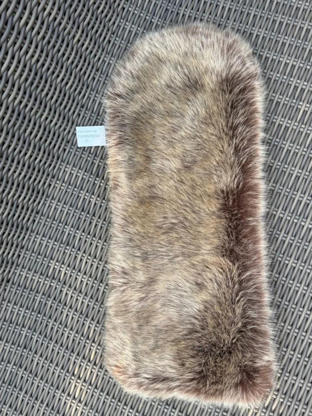 Faux Fur Scarf Collar - Taupe Brown - NWT
